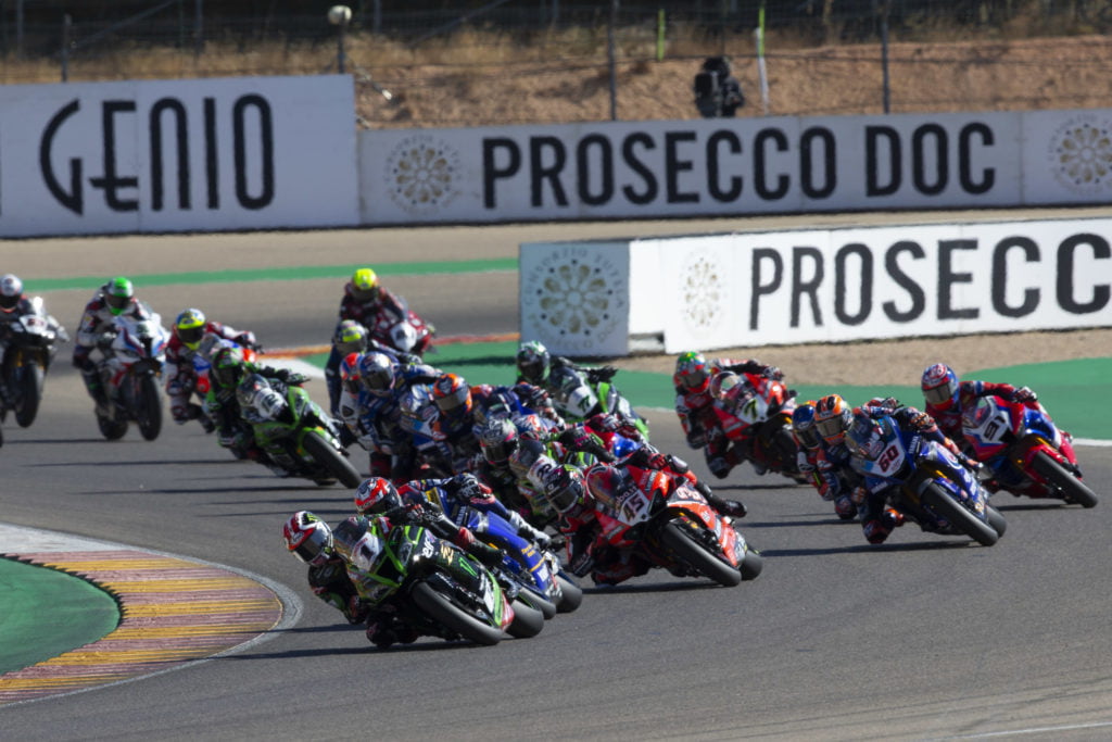 Jonathan Rea emerges Victorious on Sunday's Prosecco DOC Aragon superpole.