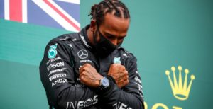 Lewis Hamilton pays tribute to Chadwick Boseman after his Belgium Grand Prix win