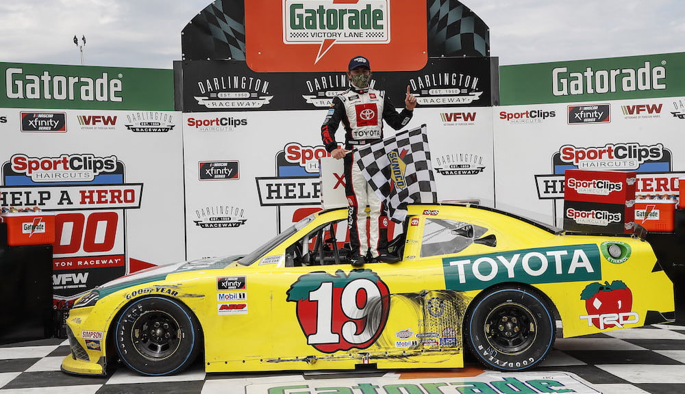 Brandon Jones wins Darlington Xfinity as Hamlin and Chastain collide