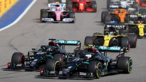 Russian GP: Valtteri Bottas wins as Verstappen comes second