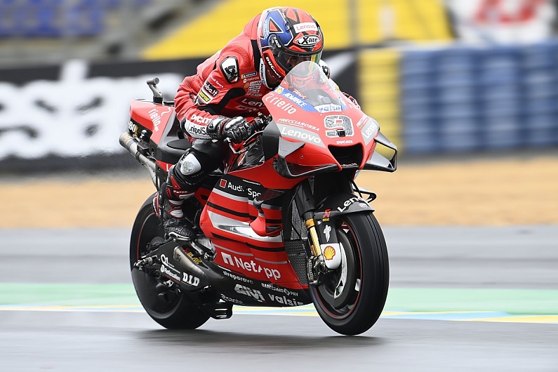 French MotoGP: Petrucci wins as Marquez comes second in a wet race as title rivals struggle