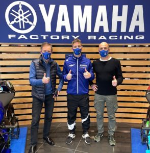 Fabio Quartararo visits Factory Yamaha