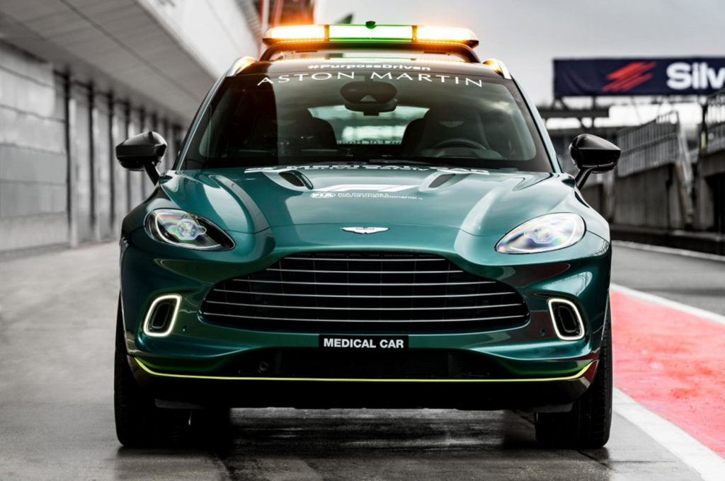 Aston Martin Vantage announced as official F1 safety car as the DBX becomes the Medical car