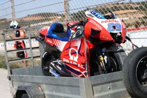 Jorge Martin hospitalised after horrifying crash during Portimao FP3