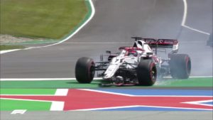 Raikkonen out of Portuguese GP after contact with teammate Giovinazzi