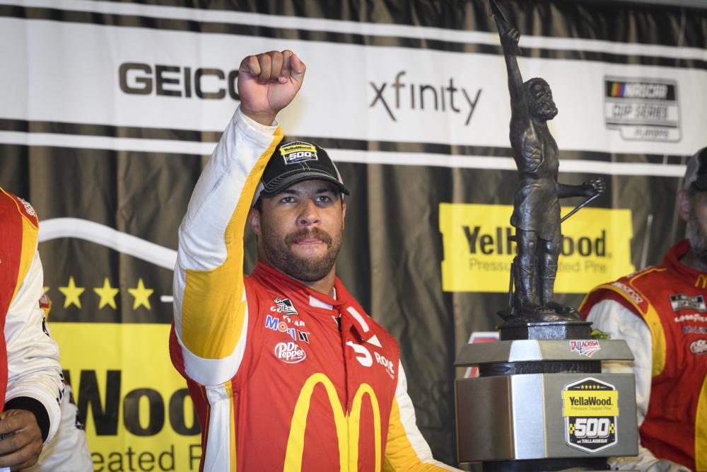 Bubba Wallace becomes the first black driver since 1963 to win in cup series after Talladega win