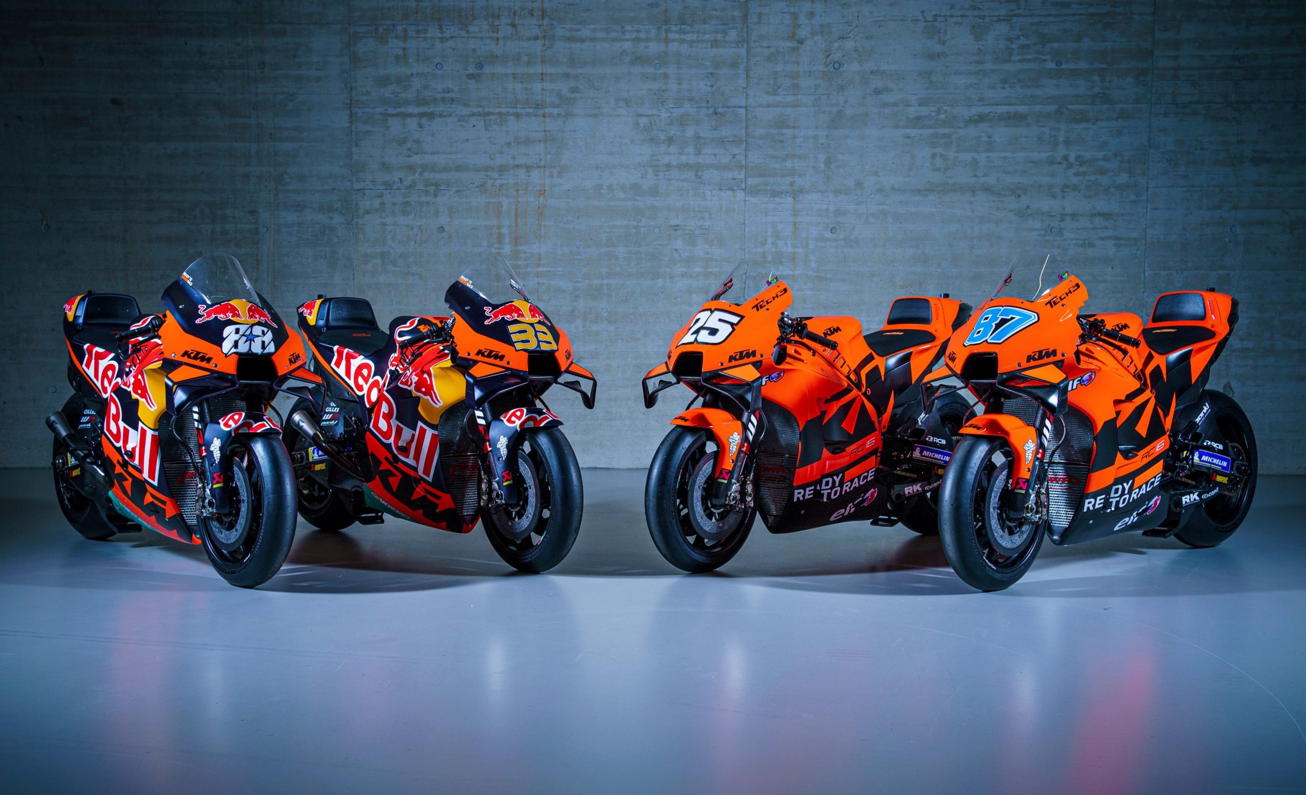 KTM unveils 2022 MotoGP bikes for its factory and Tech3 teams