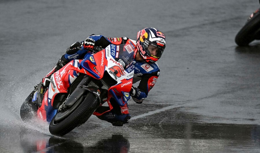 Johann Zarco takes pole as Bagnaia suffers a big crash in Portimao