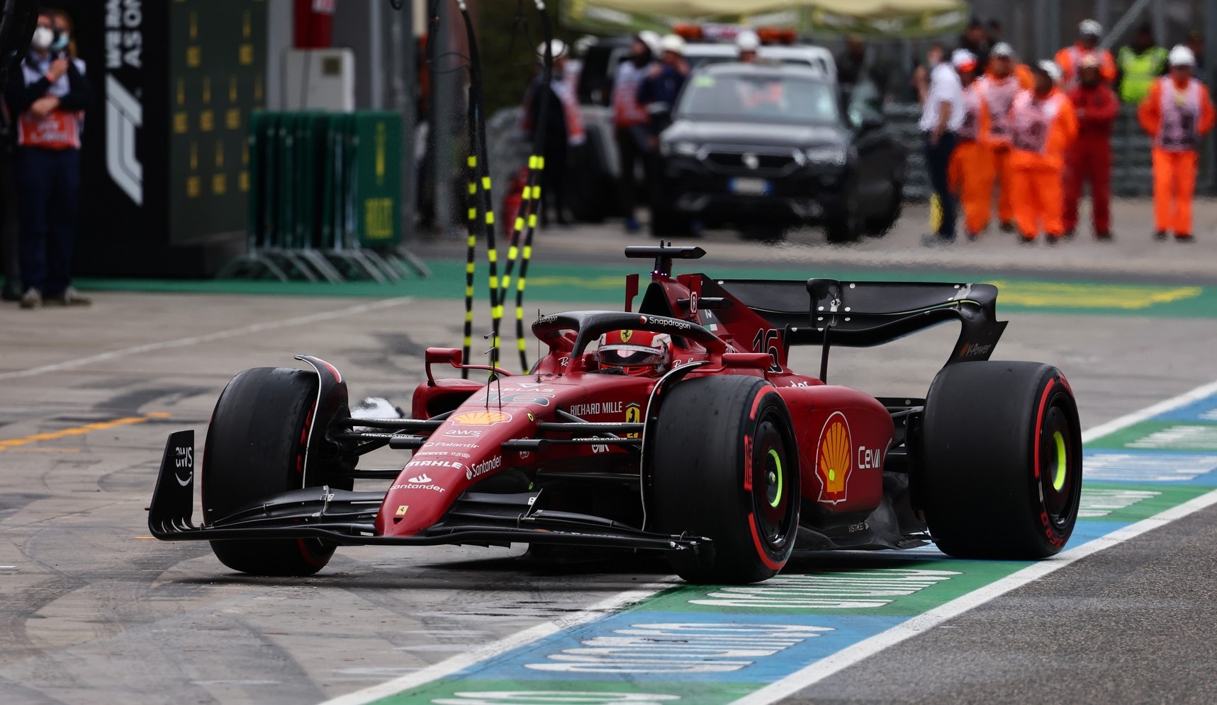 Leclerc admits he 'got greedy' after spinning in Imola