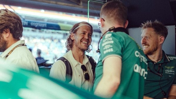 Sebastian Vettel spotted at the Monaco Grand Prix paddock