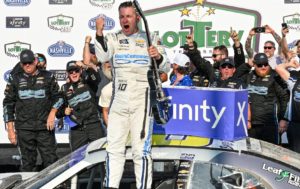 Allmendinger wins chaotic Nashville Xfinity race