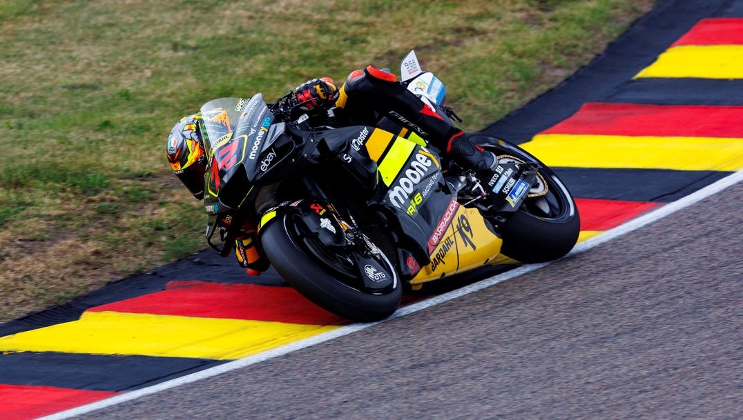 Marco Bezzecchi dominates chaotic second practice at Sachsenring