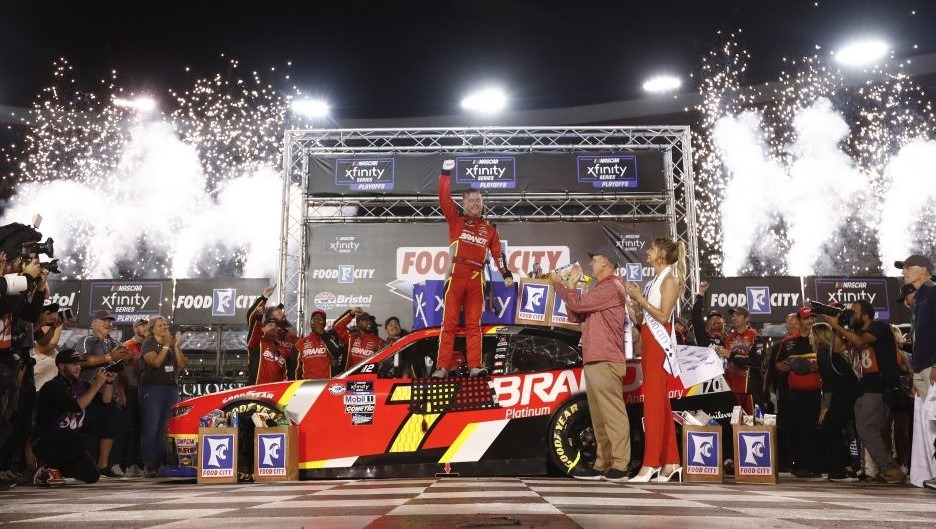 Justin Allgaier wins the Xfinity Playoffs opener at Bristol