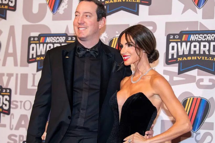 Kyle Busch and wife Samantha celebrate anniversary at a dirt track