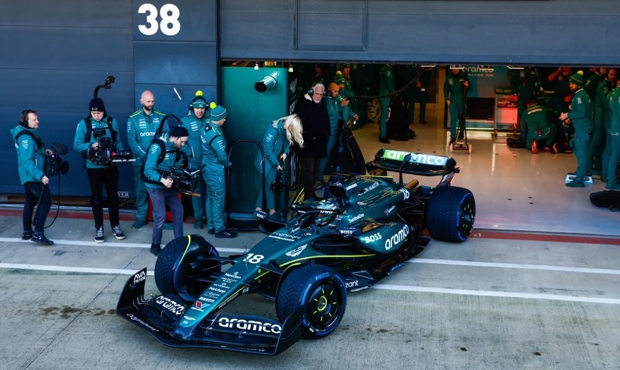 Aston Martin AMR24 makes track debut at Silverstone