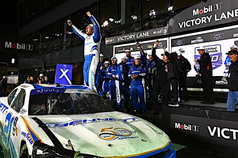 Austin Hill wins third consecutive Xfinity Season opener at Daytona