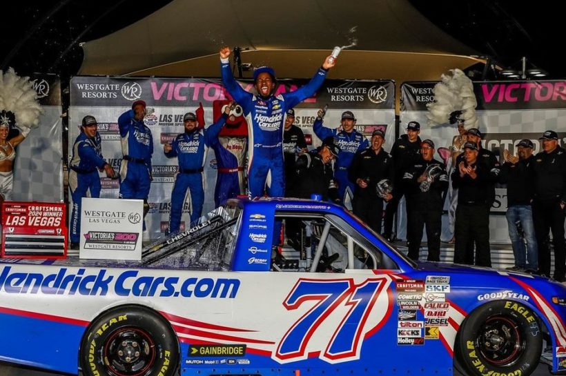 Rajah Caruth makes history after securing maiden Truck Series victory in Las Vegas