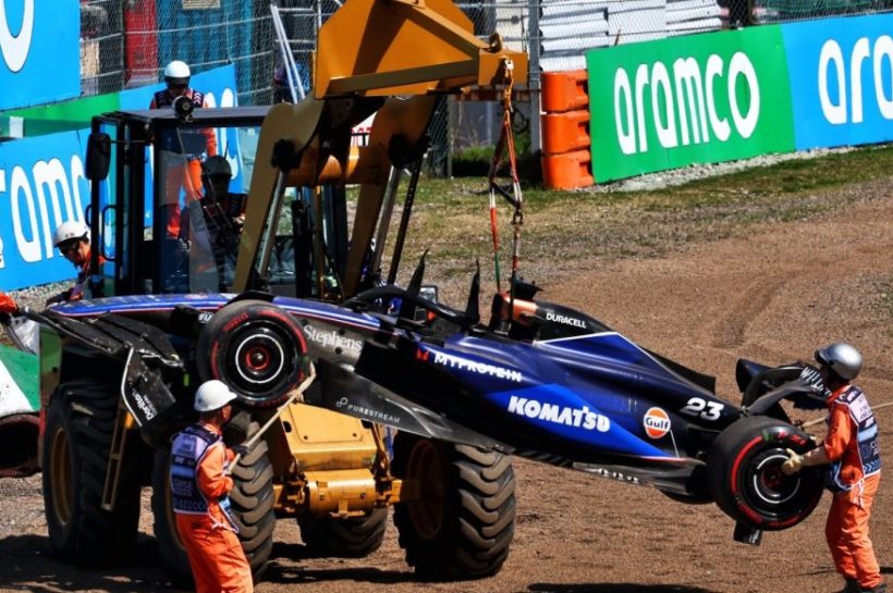 Williams face huge repair costs after Albon and Sargeant crashes