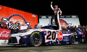 Christopher Bell claims victory in rain-shortened Coca-Cola 600