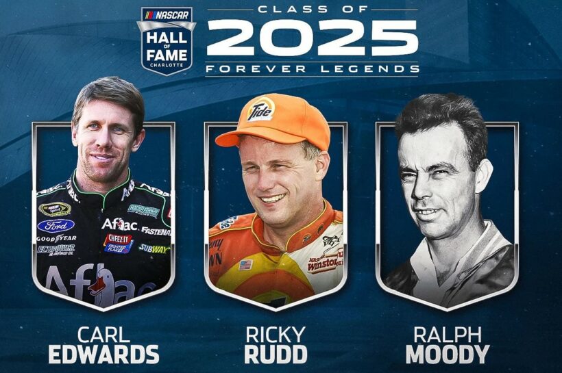 NASCAR Hall of Fame,Class of 2025 inductees,Ricky Rudd,Carl Edwards