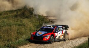 Andreas Mikkelsen leads Rally Poland as Rally1 debutant Martins Sesks shines