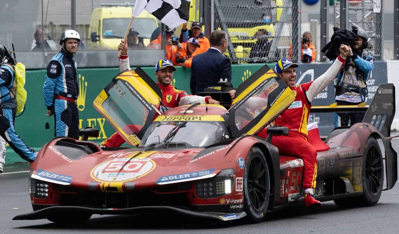 Ferrari pips Toyota in a rain-hit Le Mans 24 Hours to claim back to back victories