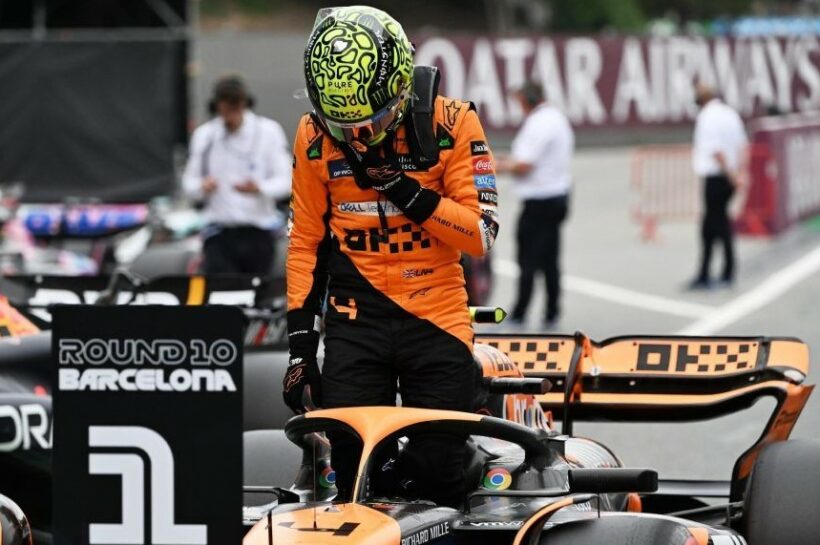 Lando Norris edges Max Verstappen to claim pole for Spanish Grand Prix