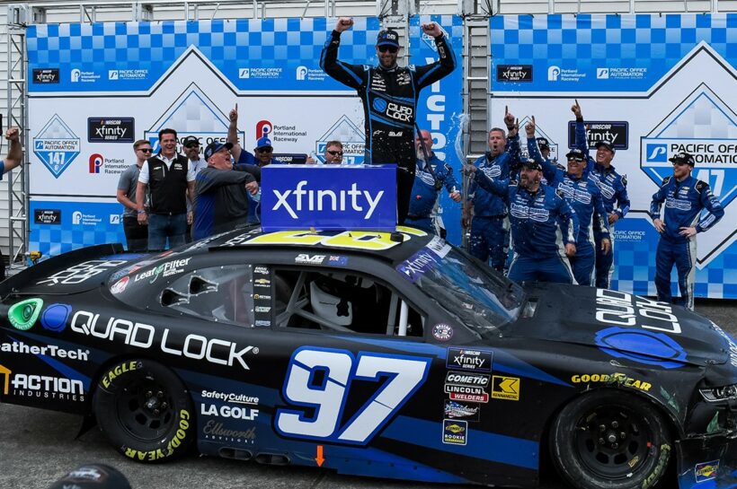 Shane van Gisbergen claims maiden NASCAR Xfinity win in Portland