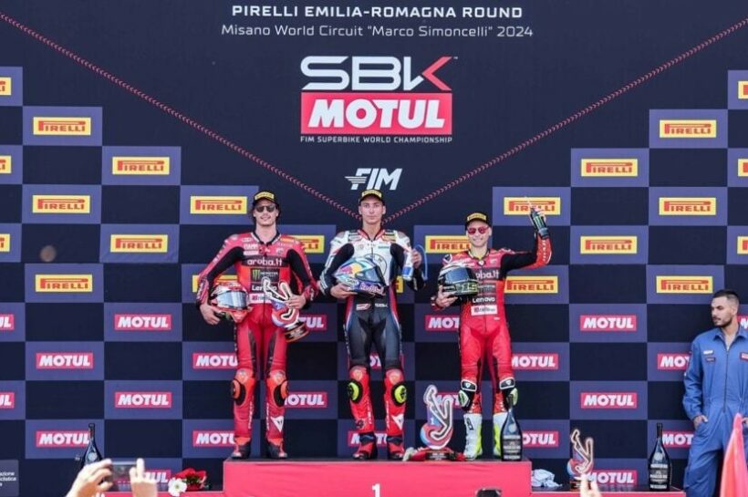 Toprak Razgatlioglu secures treble after winning WorldSBK Misano Race 2