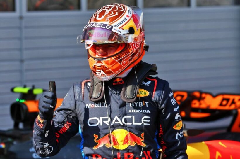 Verstappen outpaces McLaren duo to secure pole for Austrian Grand Prix Sprint