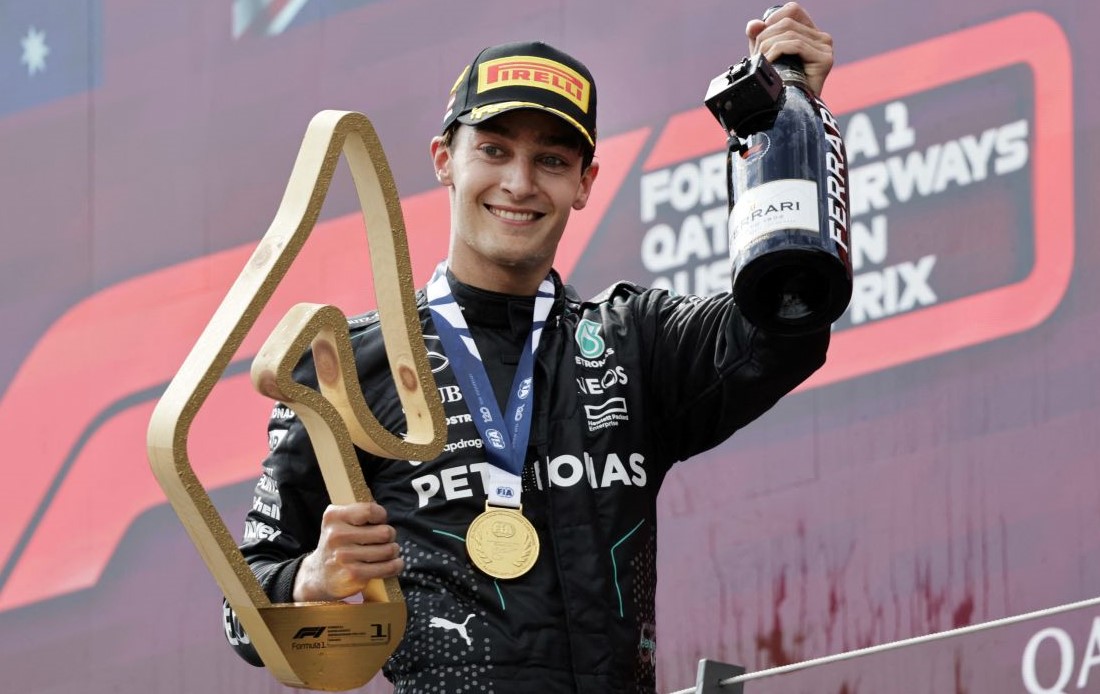 George Russell wins Austrian Grand Prix as Verstappen and Norris crash
