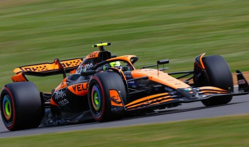 Lando Norris avoids another Red Bull crash to top in British Grand Prix FP1