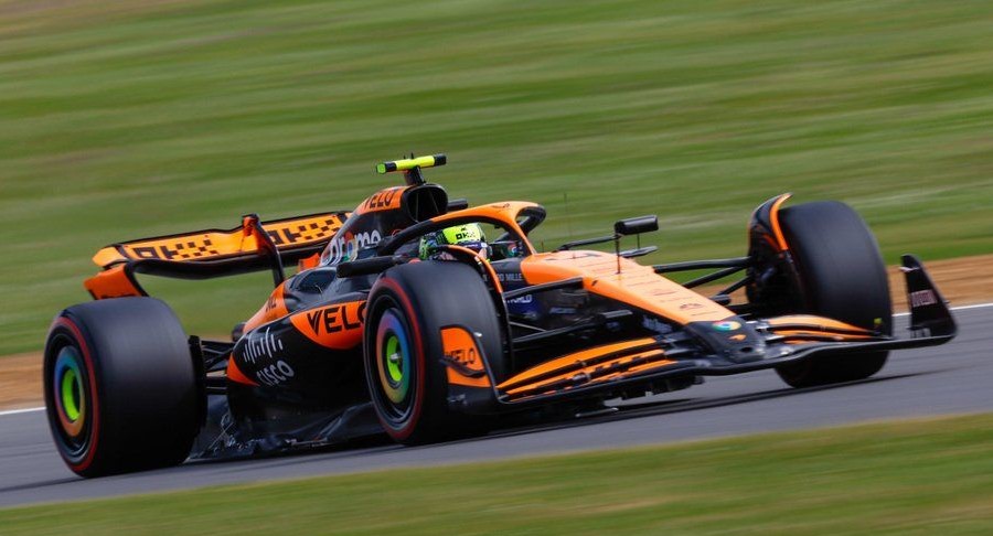 Lando Norris avoids another Red Bull crash to top in British Grand Prix FP1