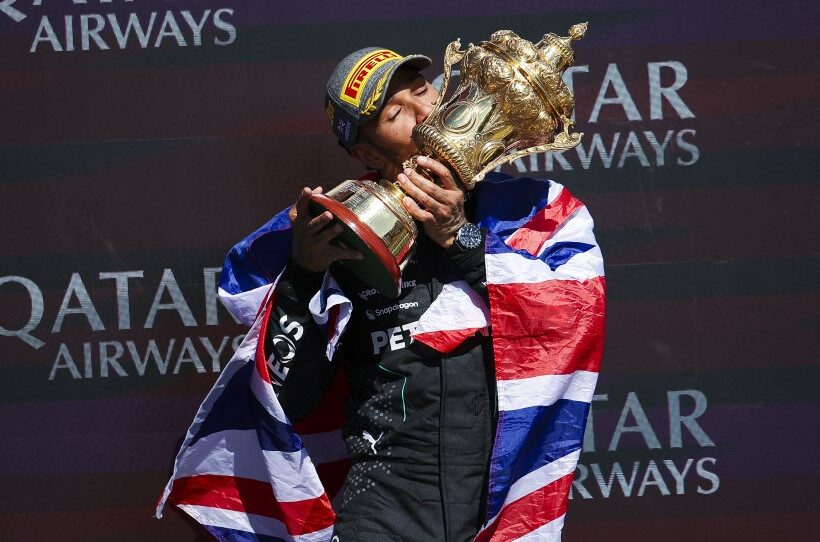 Lewis Hamilton defies odds after winning rain hit British Grand Prix