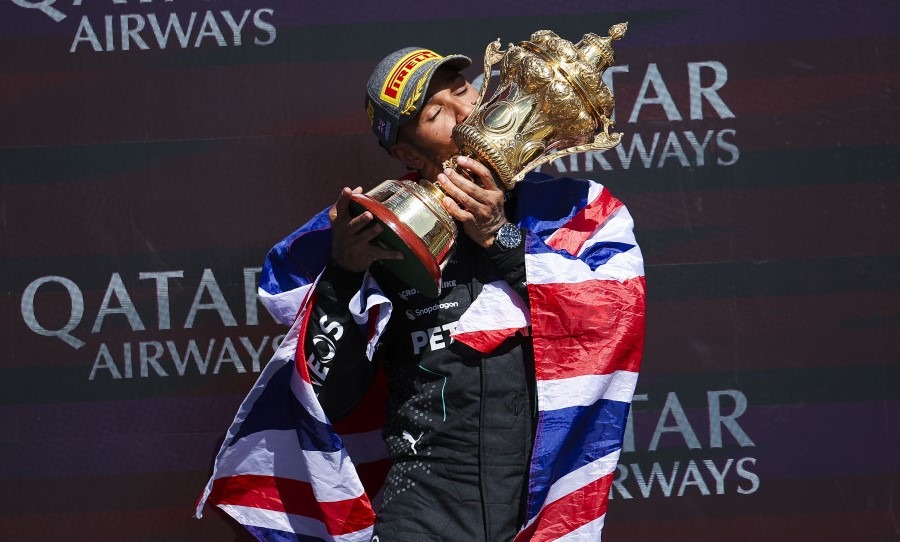 Lewis Hamilton defies odds after winning rain hit British Grand Prix