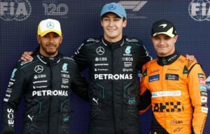 Russell overpowers Hamilton and Norris to claim pole for British Grand Prix