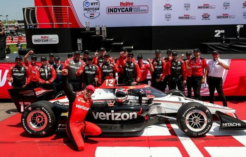 Will Power claims victory at Iowa Speedway amid chaotic final lap crash