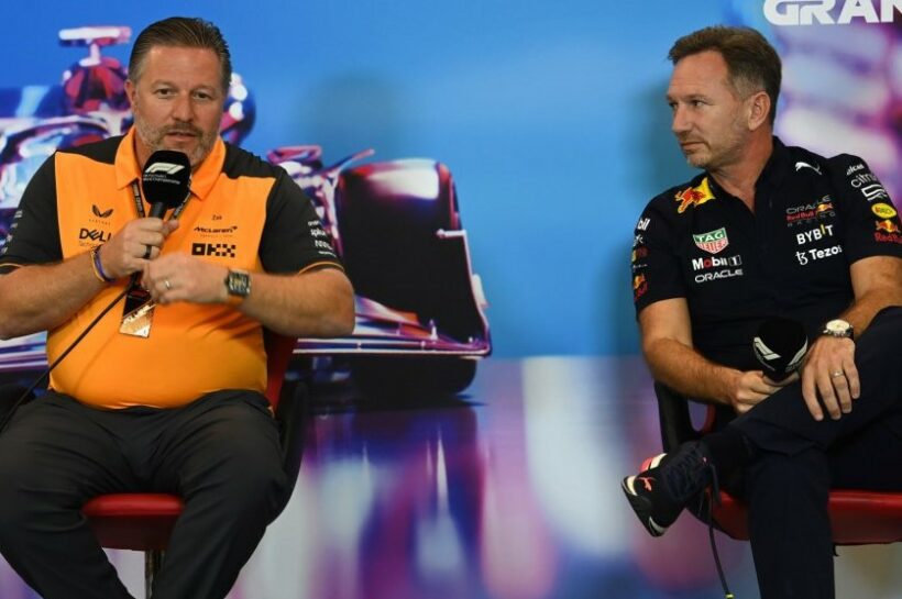 Zak Brown Accuses Red Bull of Encouraging Verstappen's Aggressive Driving