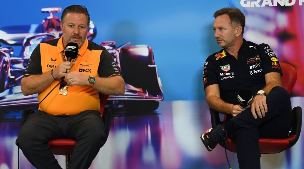 Zak Brown Accuses Red Bull of Encouraging Verstappen's Aggressive Driving