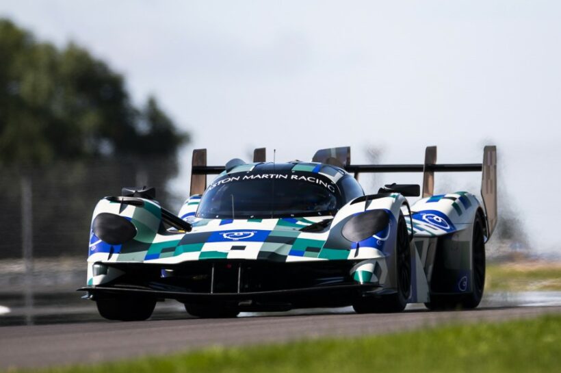 Aston Martin Valkyrie AMR-LMH makes track debut at Silverstone ahead of 2025