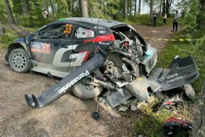 Kalle Rovanpera and Elfyn Evans crash out of 2024 Rally Finland