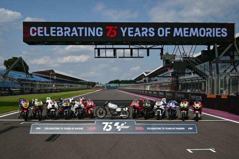 Teams unveil retro liveries for 75th anniversary at British MotoGP