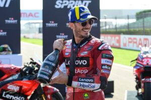 Bagnaia cuts Martin's lead after winning tense Emilia Romagna MotoGP Sprint