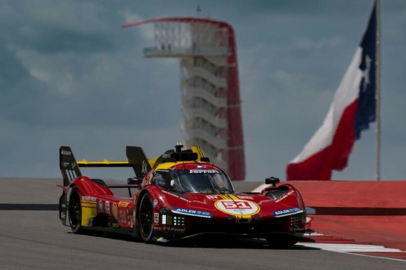 Giovinazzi fastest as Ferrari dominates second practice at WEC COTA Lone Star Le Mans