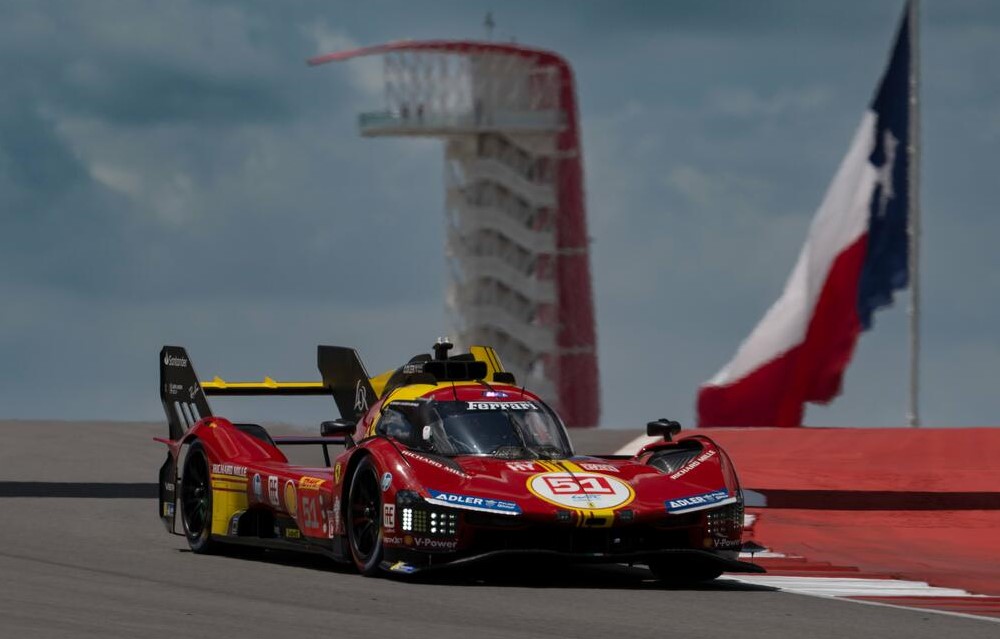 Giovinazzi fastest as Ferrari dominates second practice at WEC COTA Lone Star Le Mans