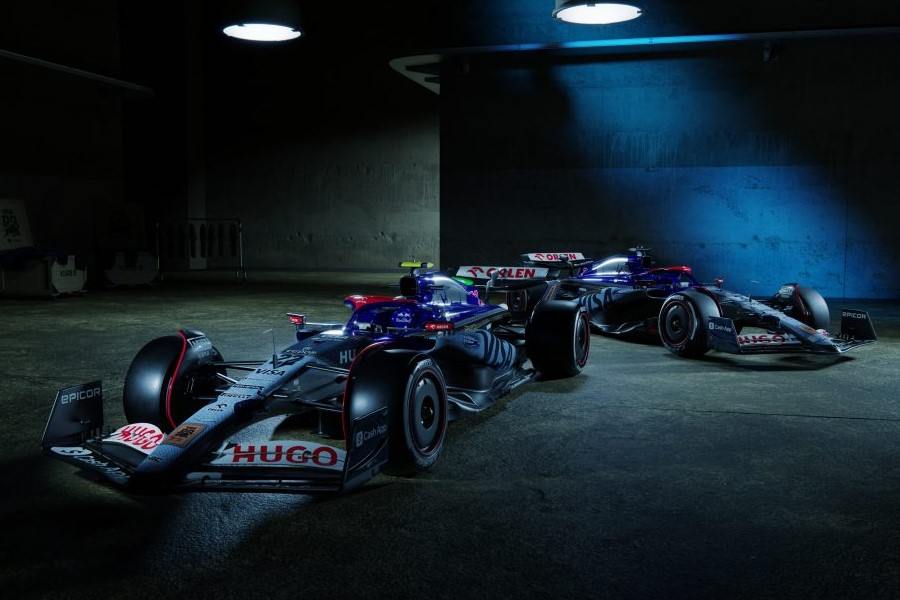 RB unveils Hugo denim-themed livery for 2024 Singapore Grand Prix