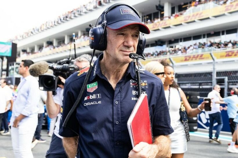 When and why did Adrian Newey decide to leave Red Bull