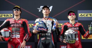 Razgatlioglu pips Bulega and Bautista to win Estoril WorldSBK Race 2