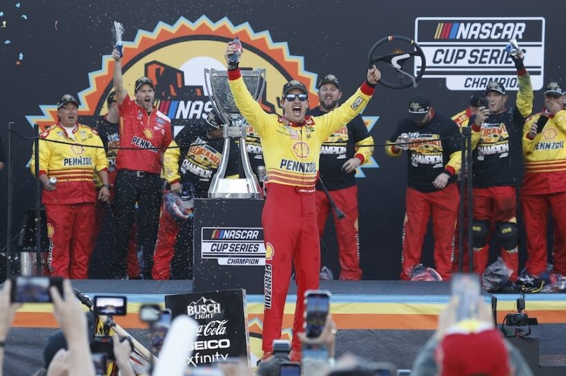 Joey Logano leads 1-2 Team Penske finish at Phoenix to claim 2024 NASCAR Cup series championship title