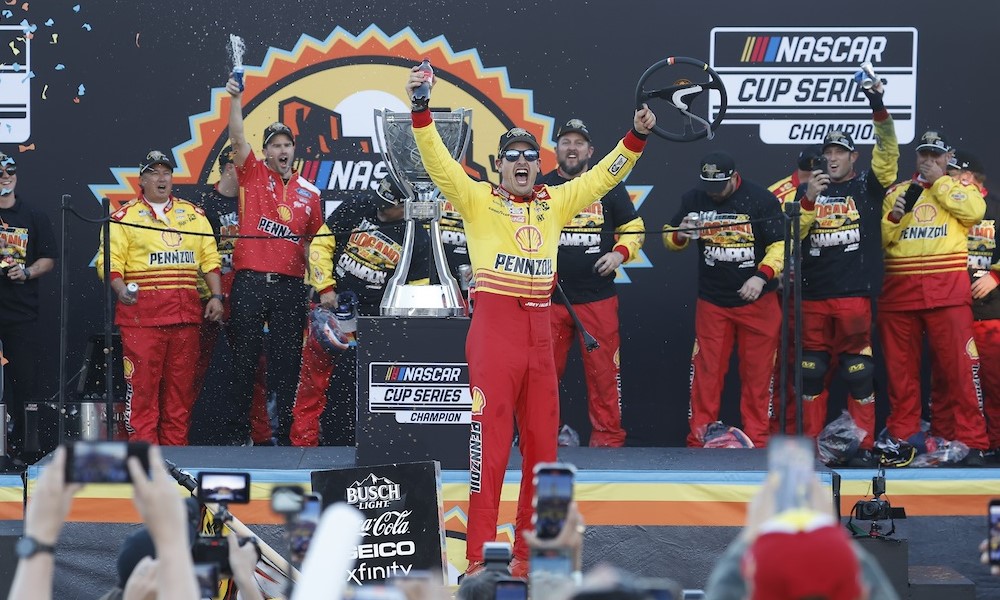 Joey Logano leads 1-2 Team Penske finish at Phoenix to claim 2024 NASCAR Cup series championship title